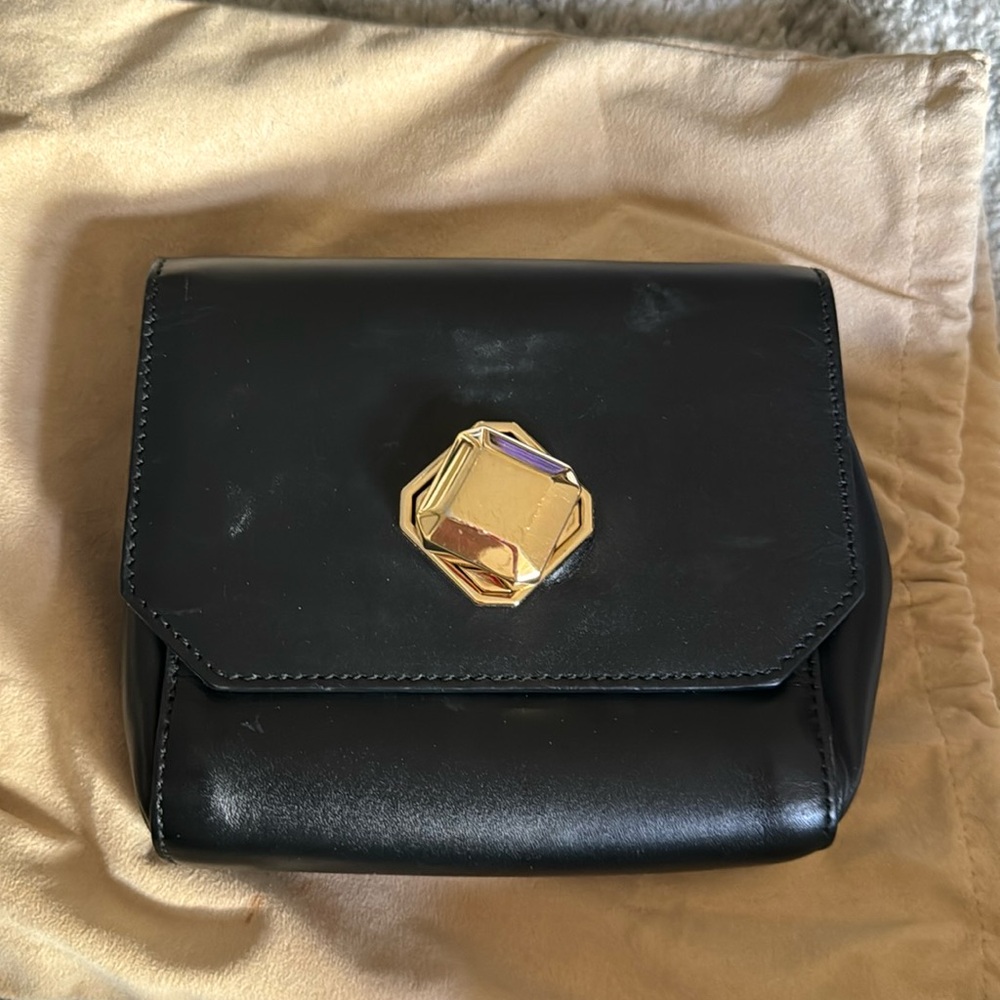 Elie Saab Black Crossbody Purse